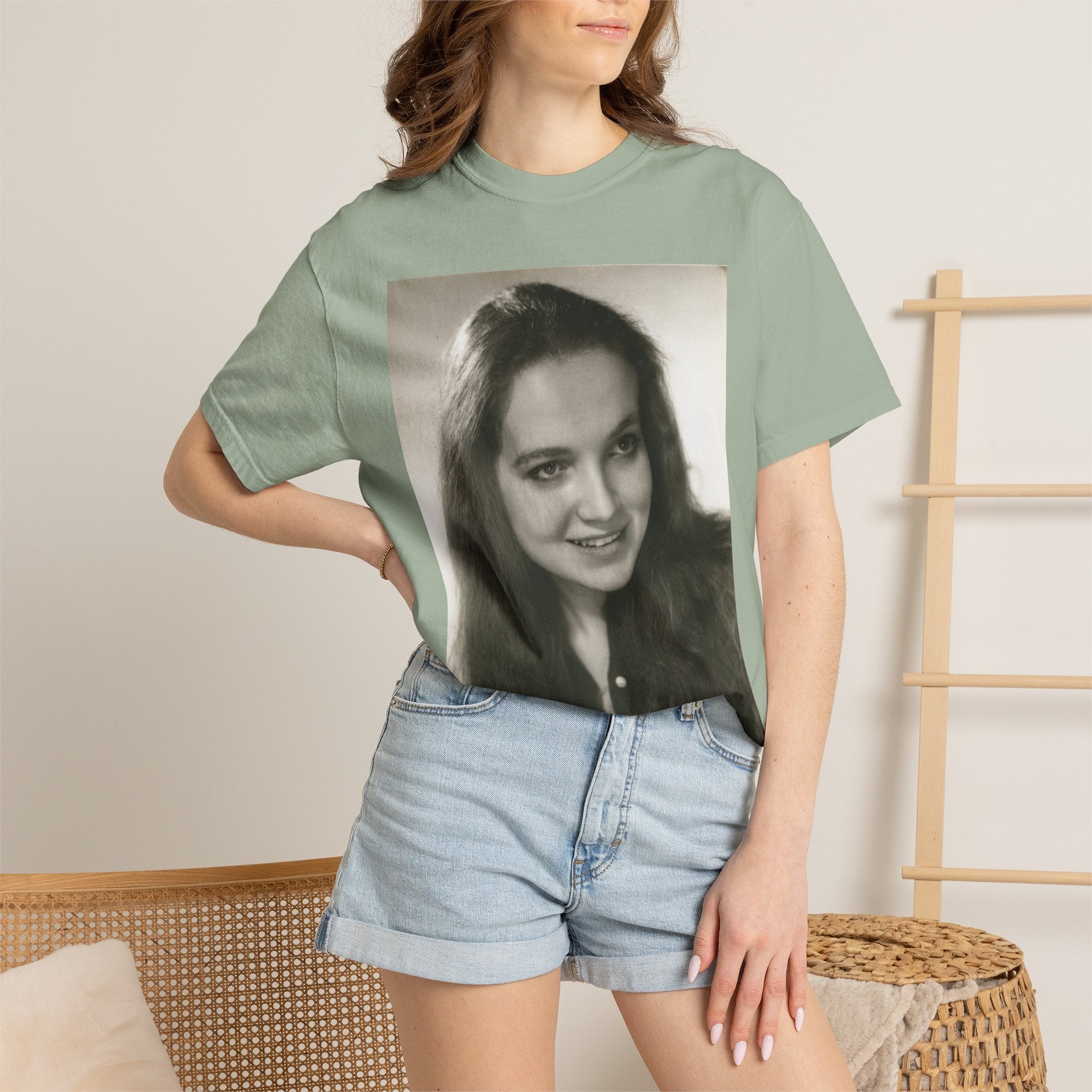 Custom Vintage Portrait Photo T‑Shirt