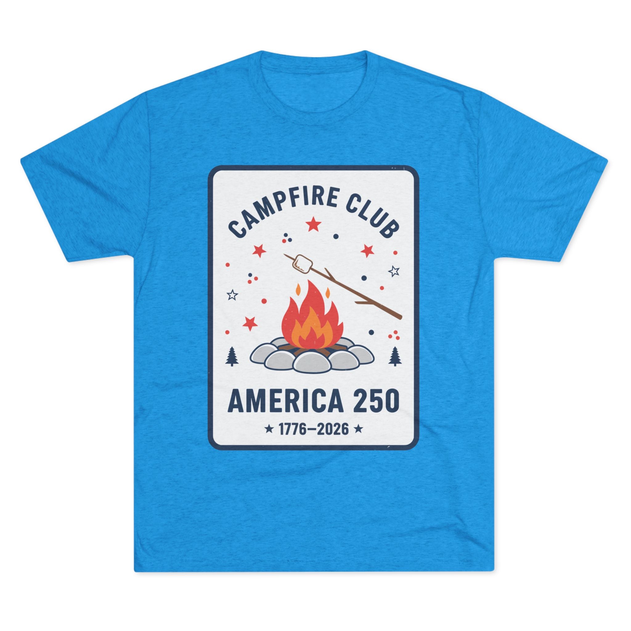 Campfire Club America 250 T‑Shirt — 1776–2026 Patriotic Camping Tee