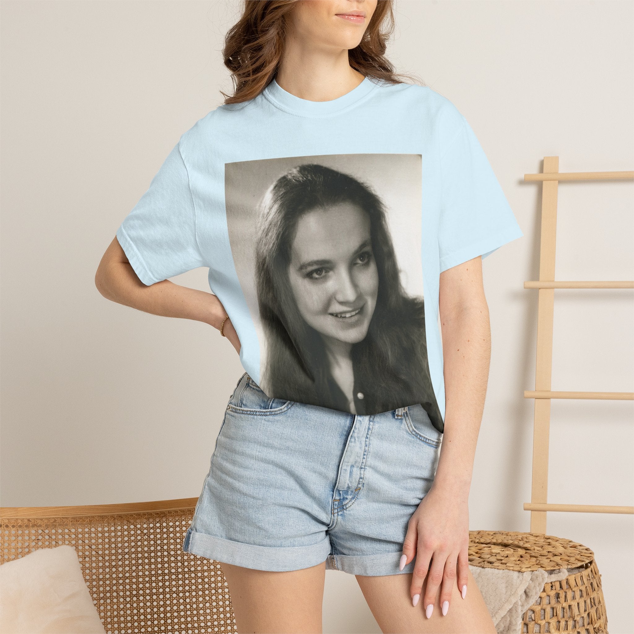 Custom Vintage Portrait Photo T‑Shirt