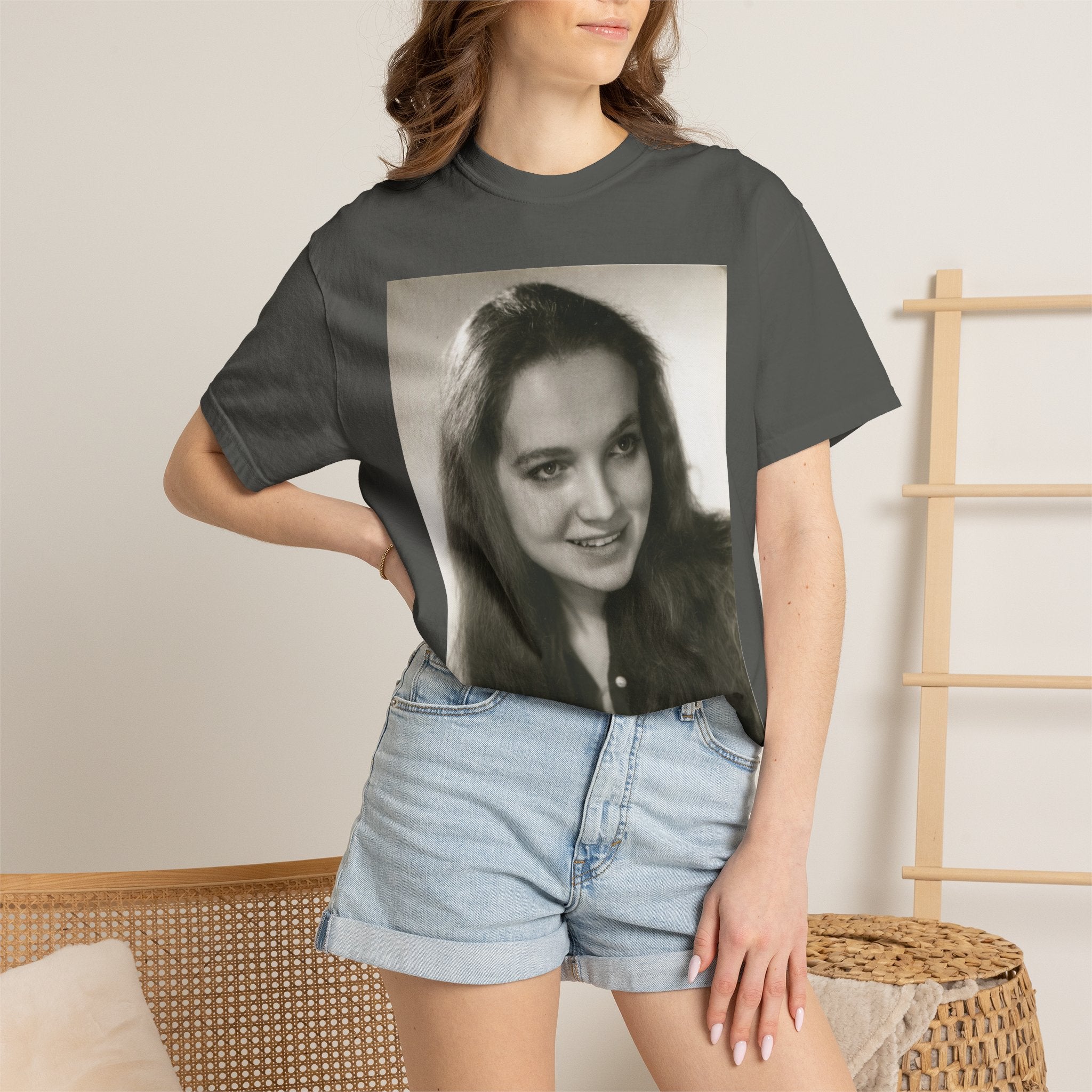 Custom Vintage Portrait Photo T‑Shirt