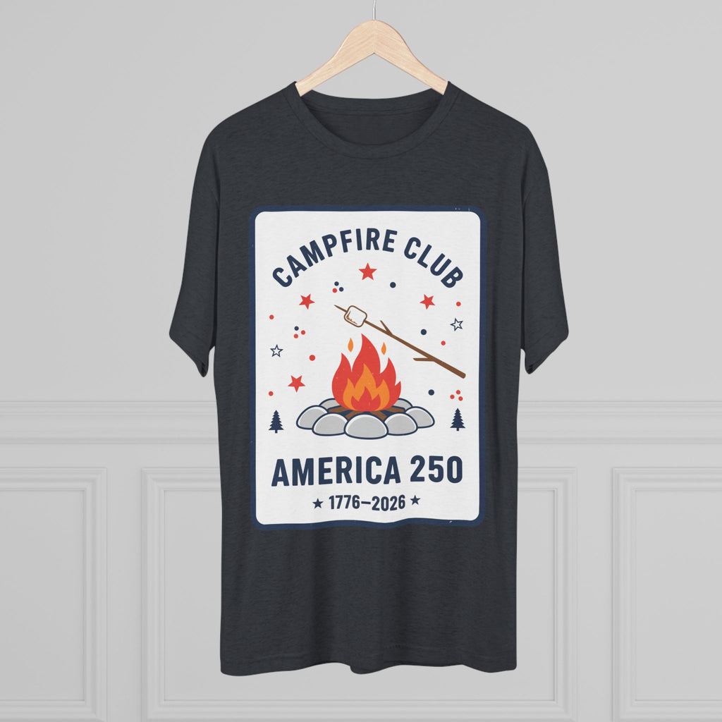 Campfire Club America 250 T‑Shirt — 1776–2026 Patriotic Camping Tee