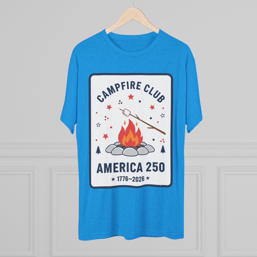 Campfire Club America 250 T‑Shirt — 1776–2026 Patriotic Camping Tee