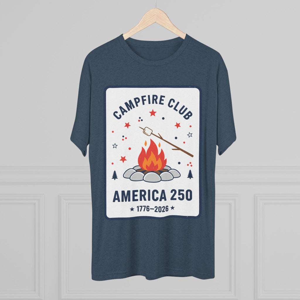 Campfire Club America 250 T‑Shirt — 1776–2026 Patriotic Camping Tee