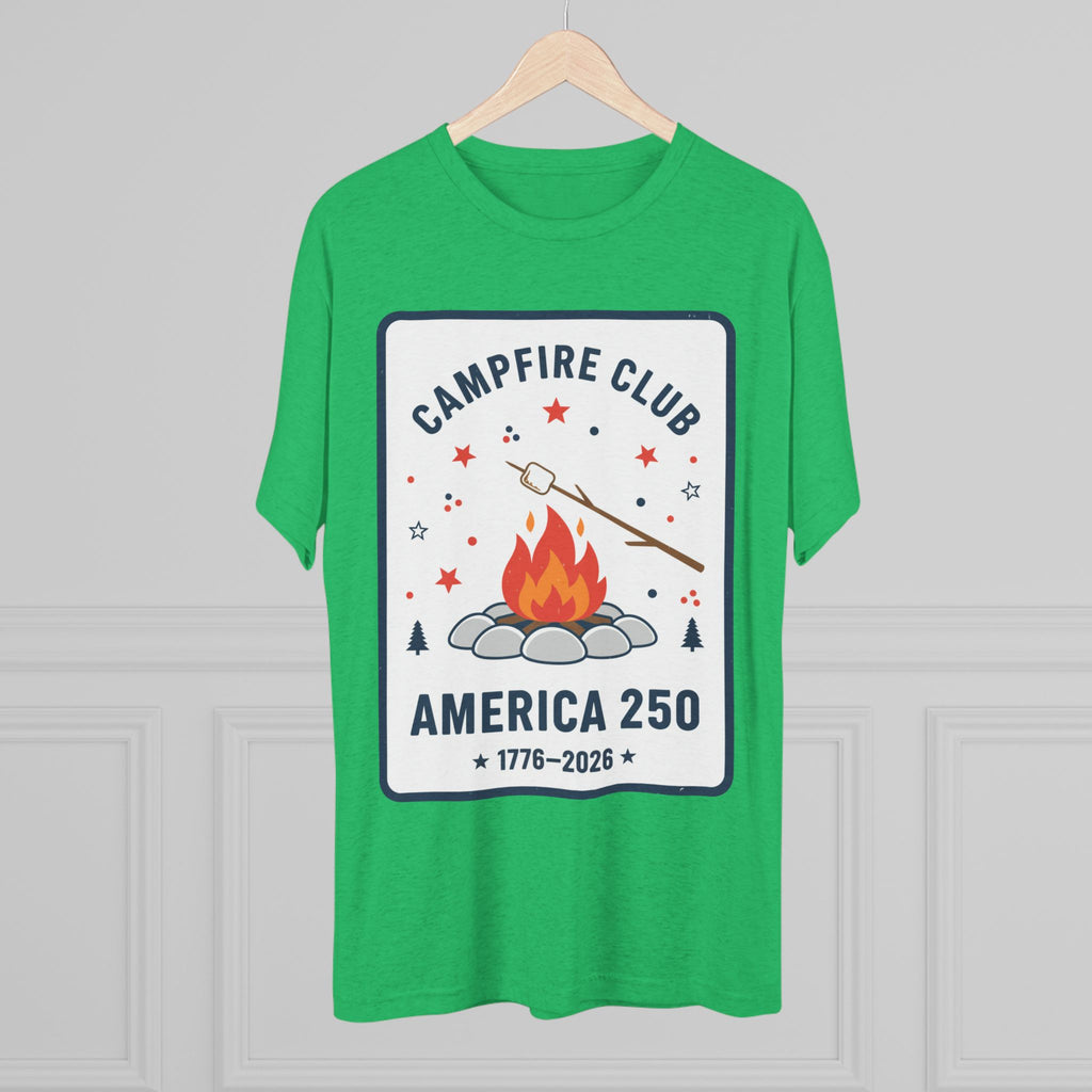 Campfire Club America 250 T‑Shirt — 1776–2026 Patriotic Camping Tee