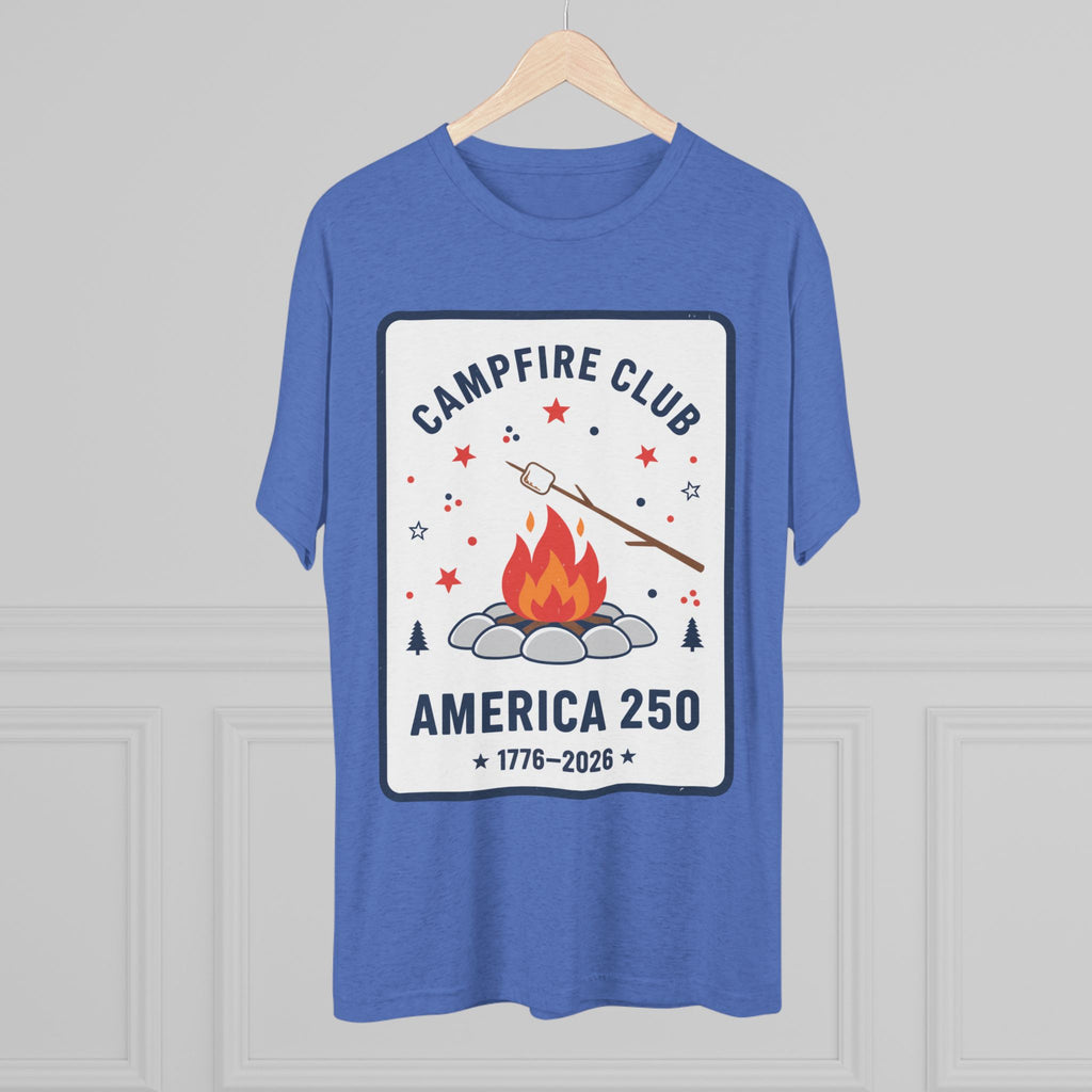 Campfire Club America 250 T‑Shirt — 1776–2026 Patriotic Camping Tee