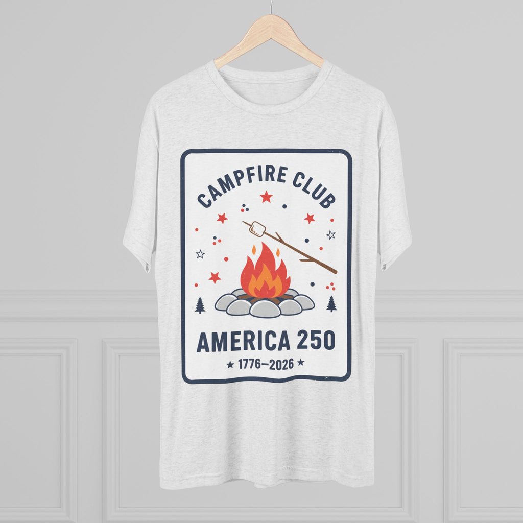 Campfire Club America 250 T‑Shirt — 1776–2026 Patriotic Camping Tee