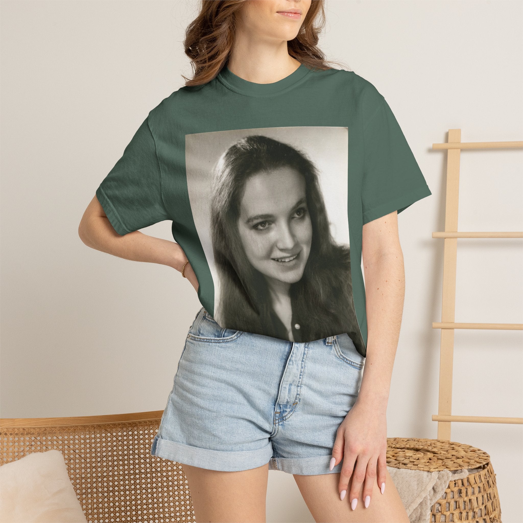 Custom Vintage Portrait Photo T‑Shirt