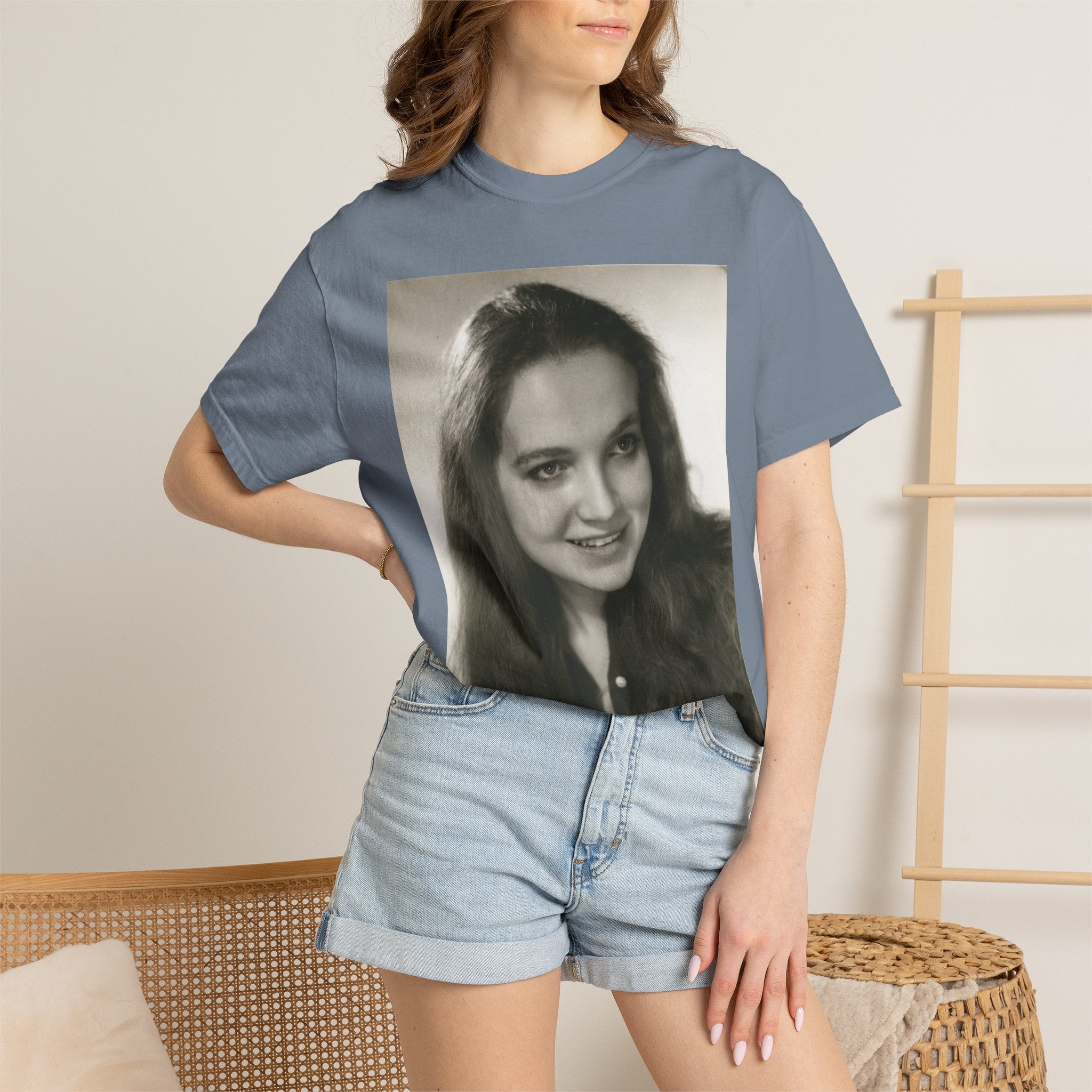 Custom Vintage Portrait Photo T‑Shirt