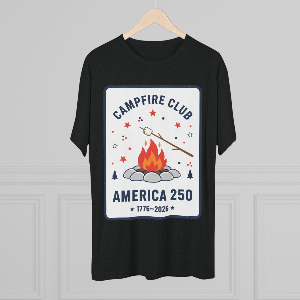 Campfire Club America 250 T‑Shirt — 1776–2026 Patriotic Camping Tee