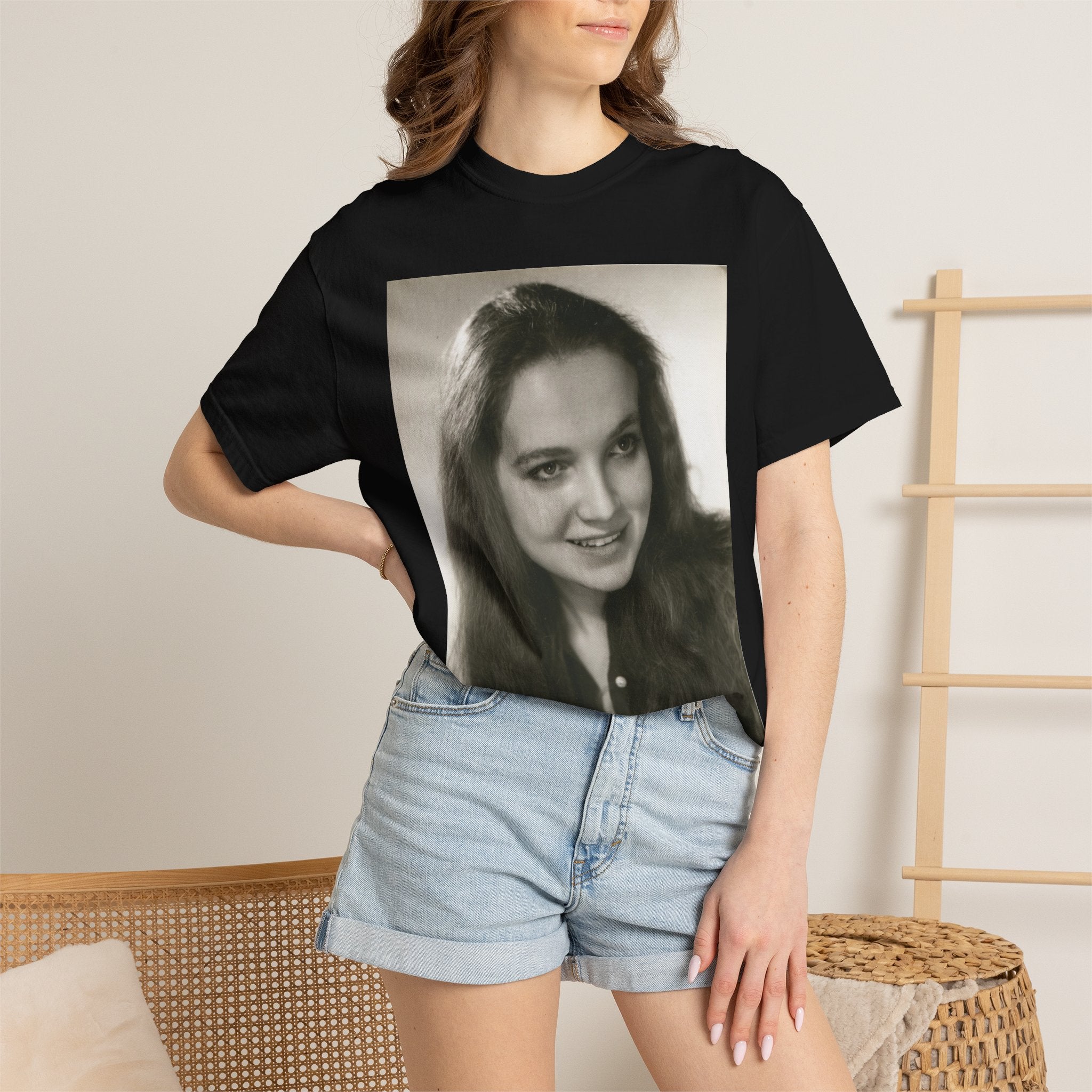 Custom Vintage Portrait Photo T‑Shirt
