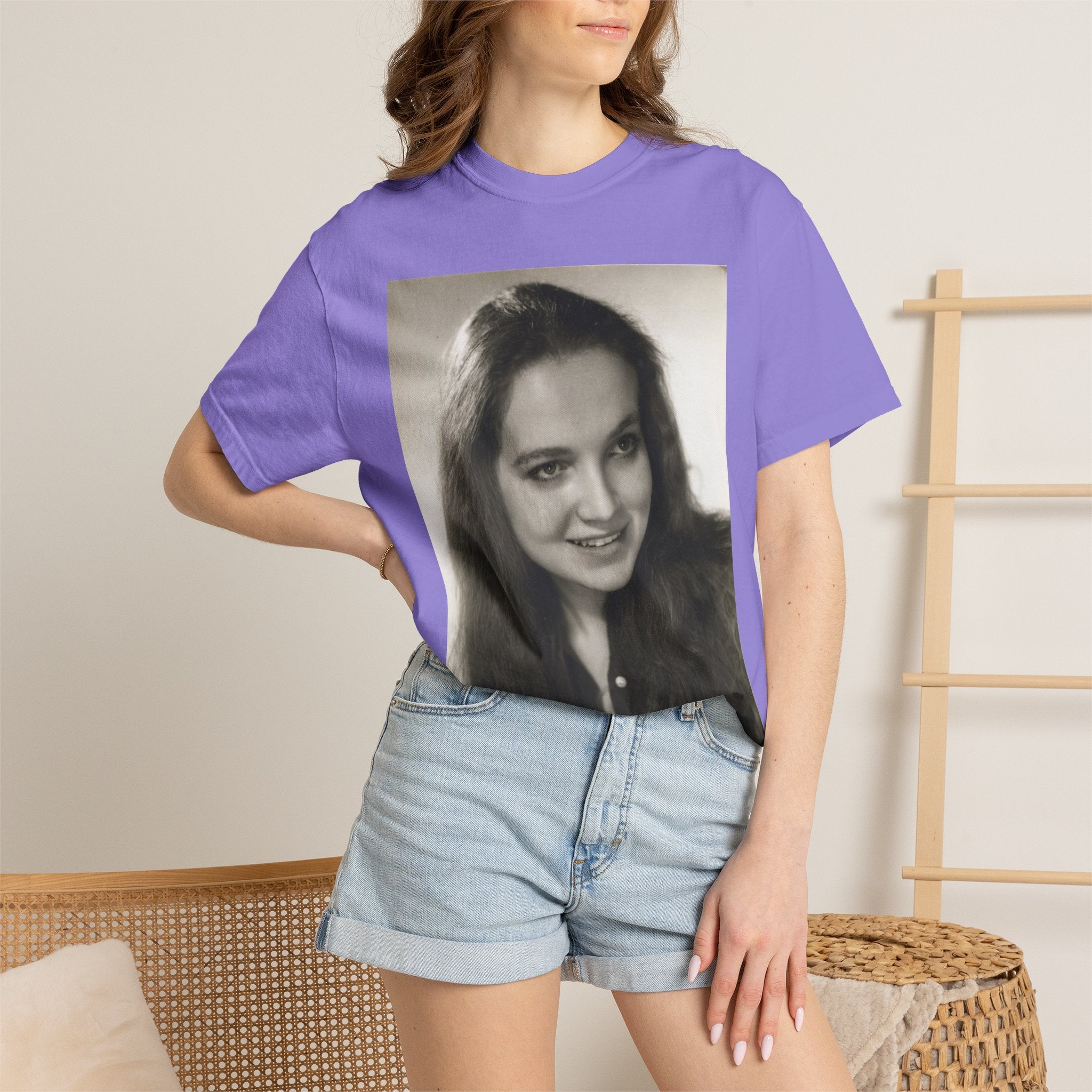 Custom Vintage Portrait Photo T‑Shirt